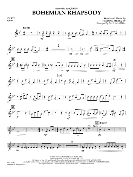 bohemian rhapsody alto sax